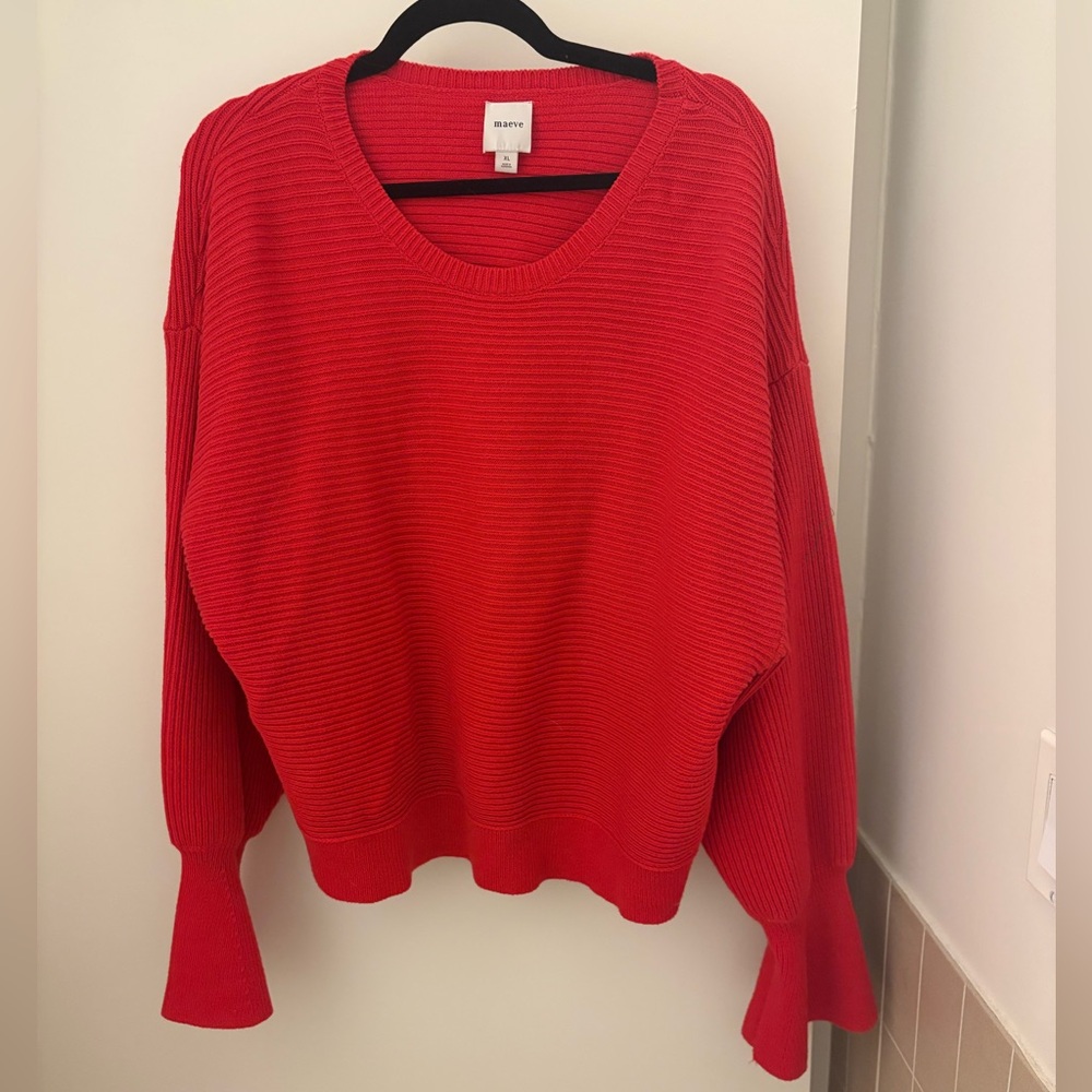 Maeve Ribbed Pullover Sweater